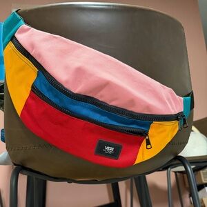 Vans Colorful Belt Bag with Red, Pink, Blue, and Yellow
